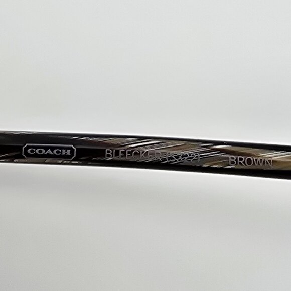 Coach Bleecker S322 Brown Gold Frame Brown Gradient Lens Semi Rimless Sunglasses main image 8